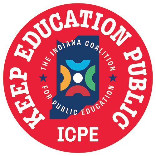 ICPE-magnet-500px-final Image of red circle ICPE sticker and magnet saying Keep Education Public.